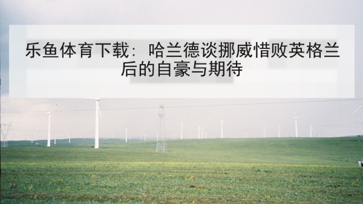 乐鱼体育下载: 哈兰德谈挪威惜败英格兰后的自豪与期待